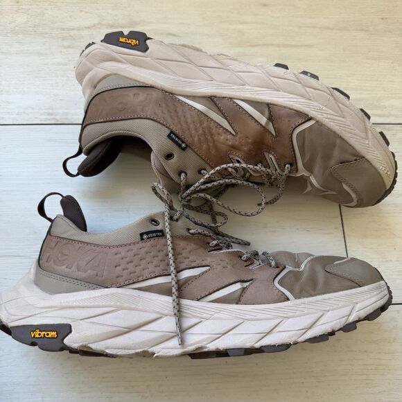 Hoka One One Anacapa Low GTX Shoes Mens Size 12D Goretex Vibram Hiking Brown main image 9